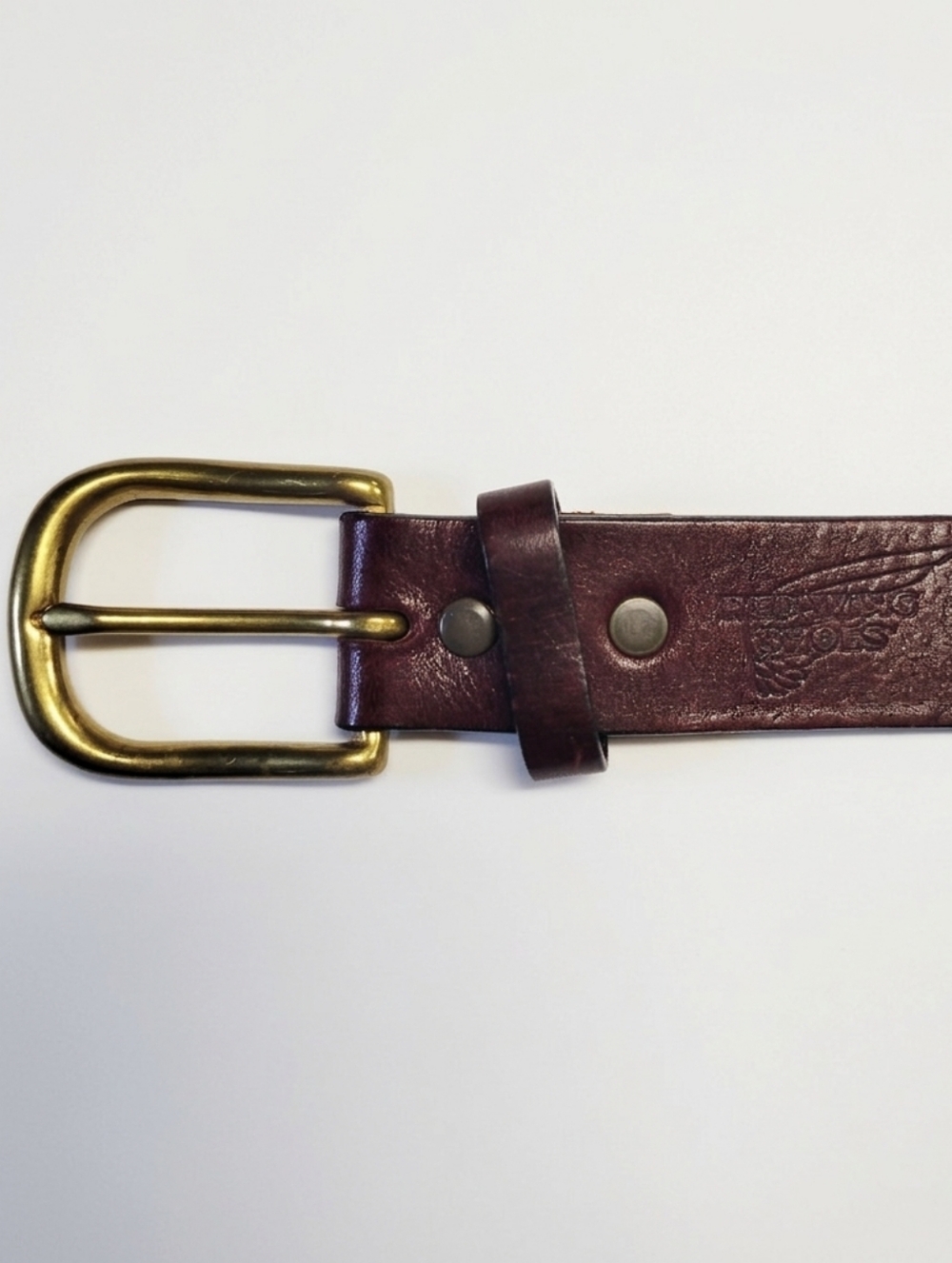 Red Wing Shoes Heritage Leather Belt Size 40 Made in USA Brown Genuine Leather